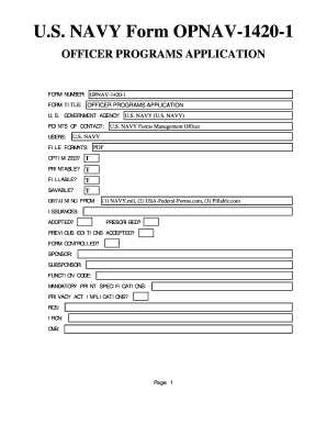 Us Navy Application  Form