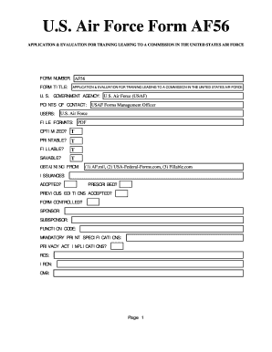 Af Form 56