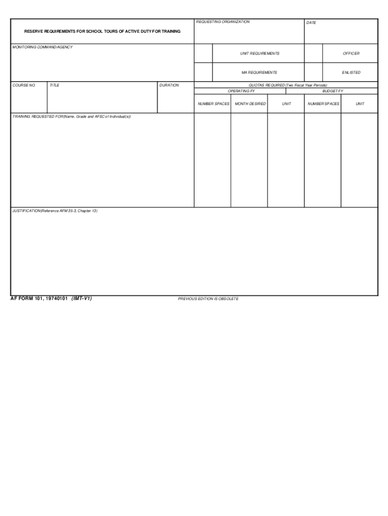 Af Form 101