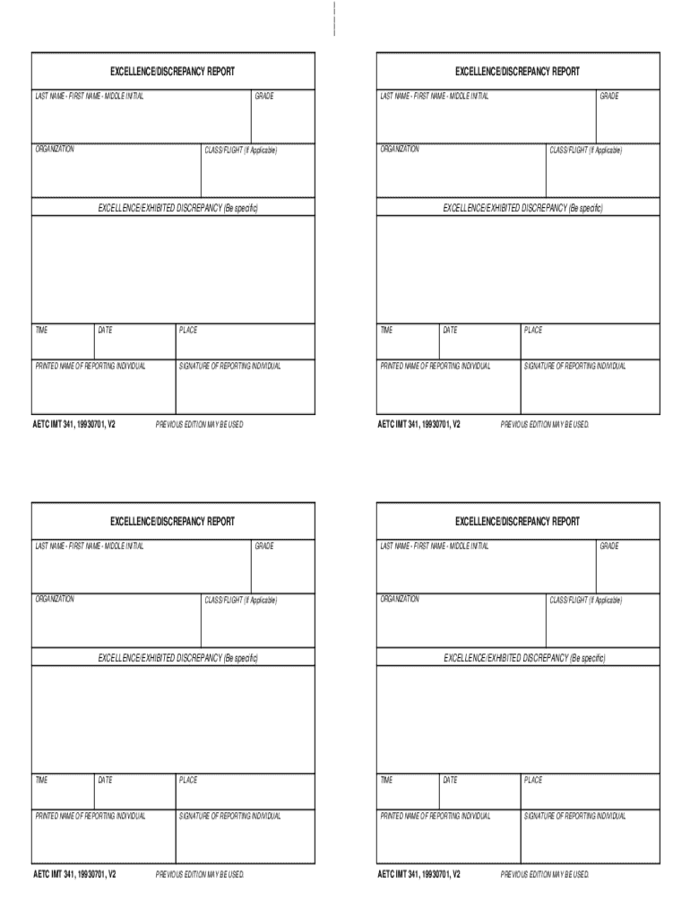 Aetc Form 341