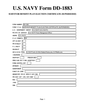 Dd Form 1883