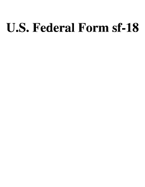U S Federal Form Sf 18 Usa Federal Forms Com