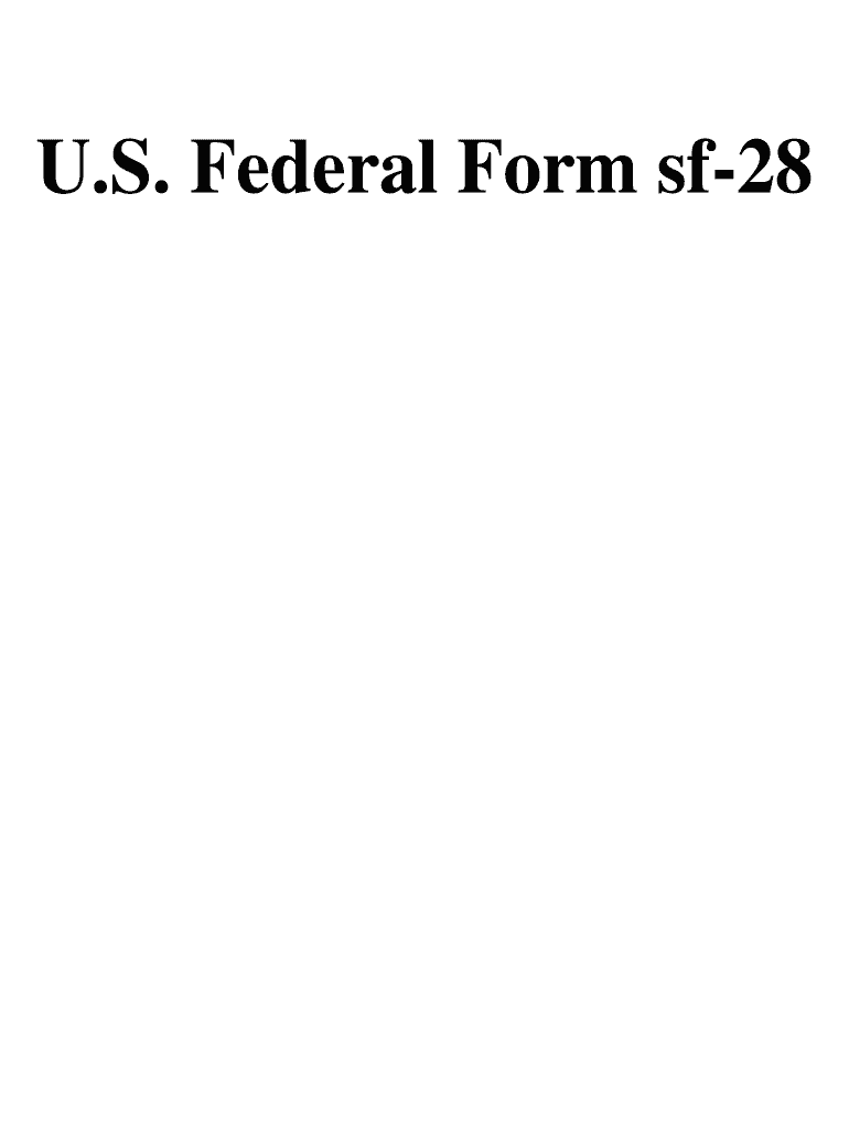  How to Fill Out a Sf28 Form 2003