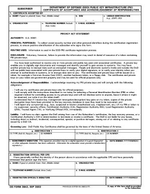 Dd2842  Form