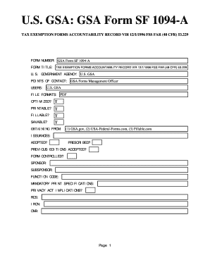 53 301 1094a Sf 1094a PDF Form