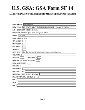 Sf 14  Form