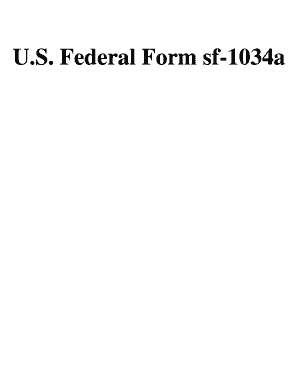 Sf 1034a Nonfillable Usa Federal Forms Com