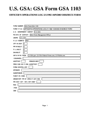 Form 1103