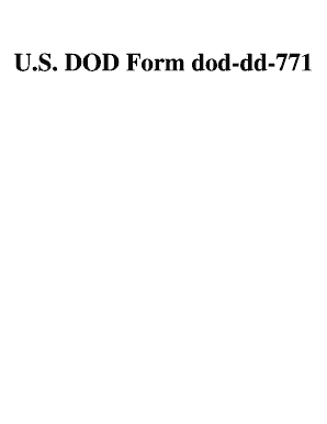 Dd771  Form