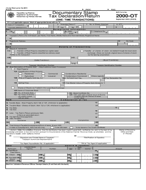 Sample Filled Up Bir Form Ot