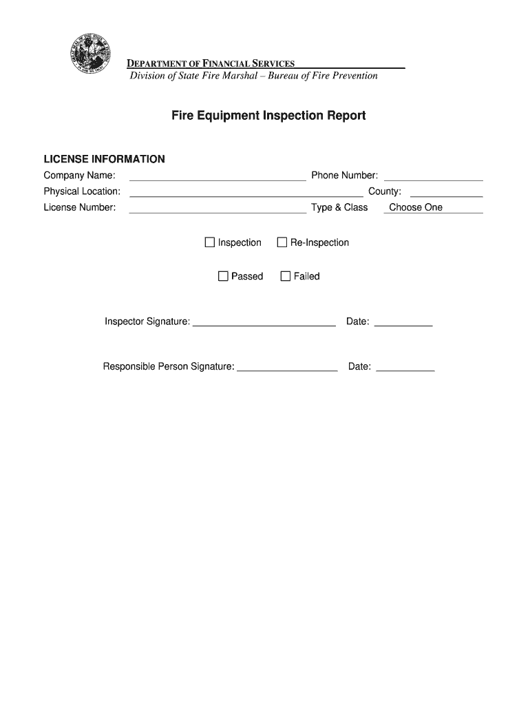  DFS K3 1970 Fire Equipment Inspection Report  CitizenServe 2008-2024