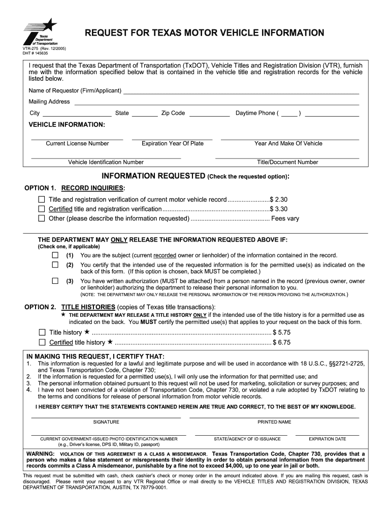  Texas Auto Title Request PDF All State Surety Bonds 2011