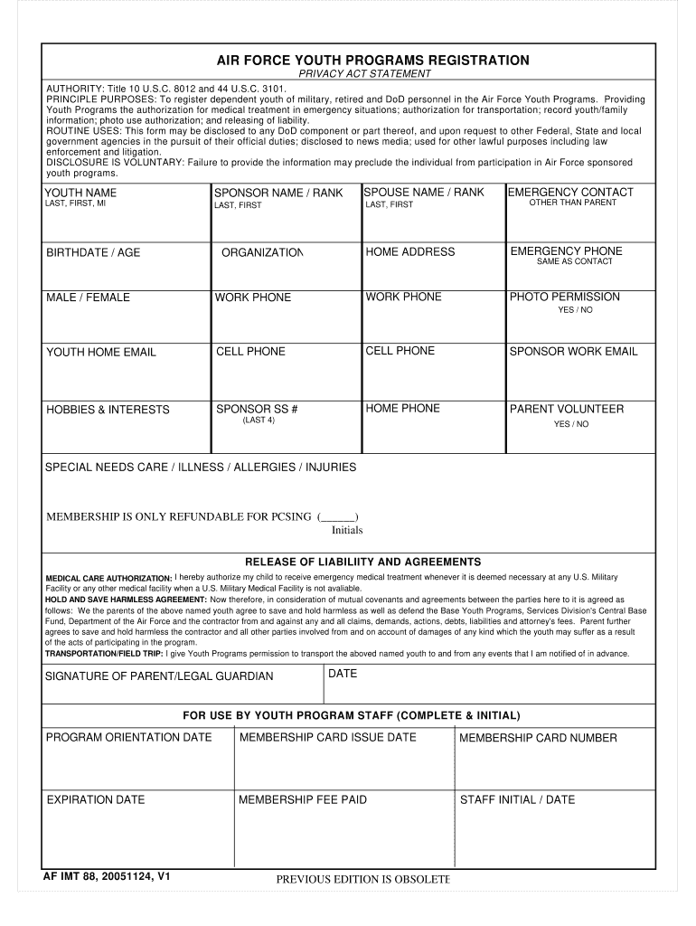 Af Form 88