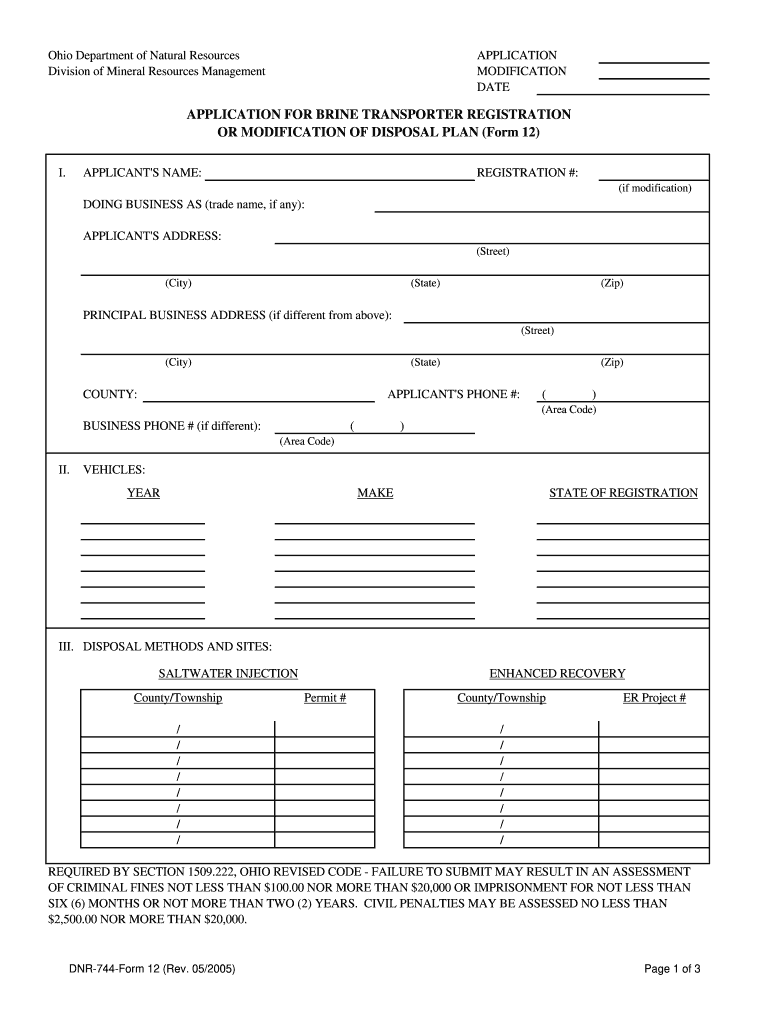  Ohio Dnr Form 8460 2005-2023