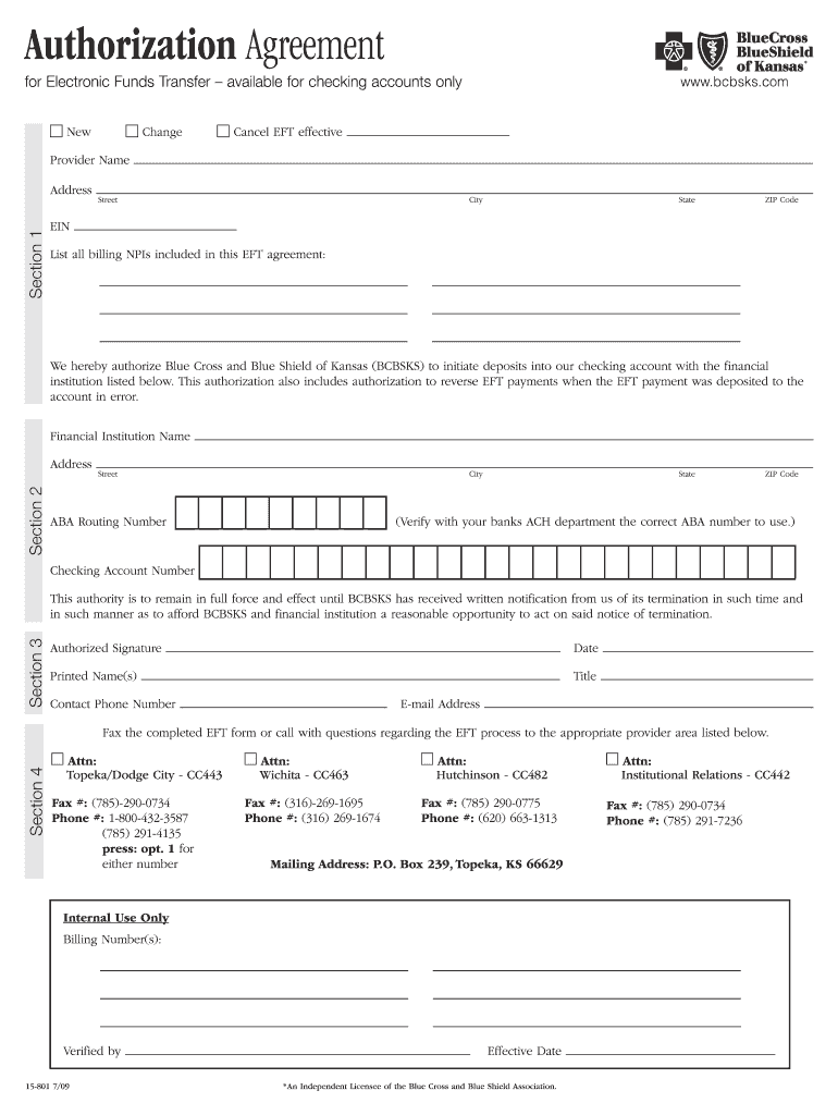  Blue Cross and Blue Shield of Kansas Forms 2009-2024