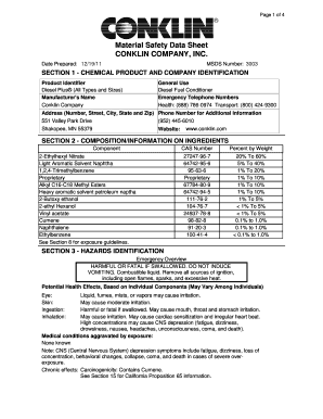 Conklin Diesel Plus  Form