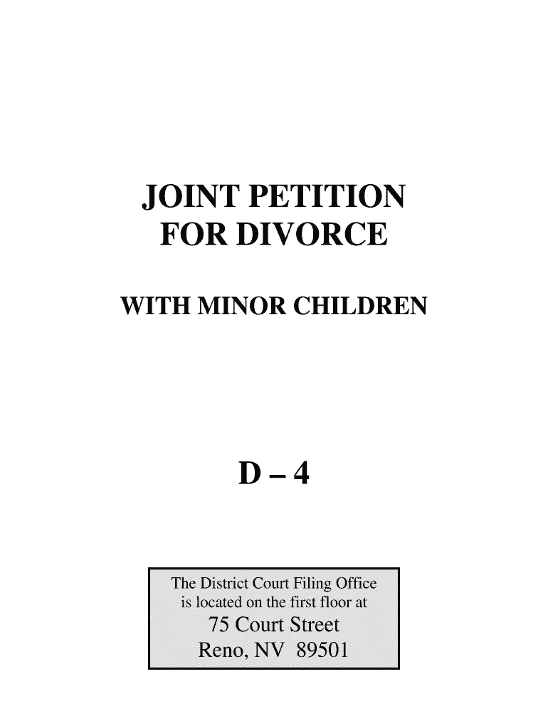  Joint Petition for Divorce with Minor Children D 4 PDF 2010-2024