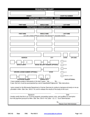GAC103 DHS Background Check Form and Information Find Laws