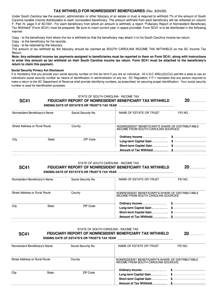 Get and Sign Form Sc 41