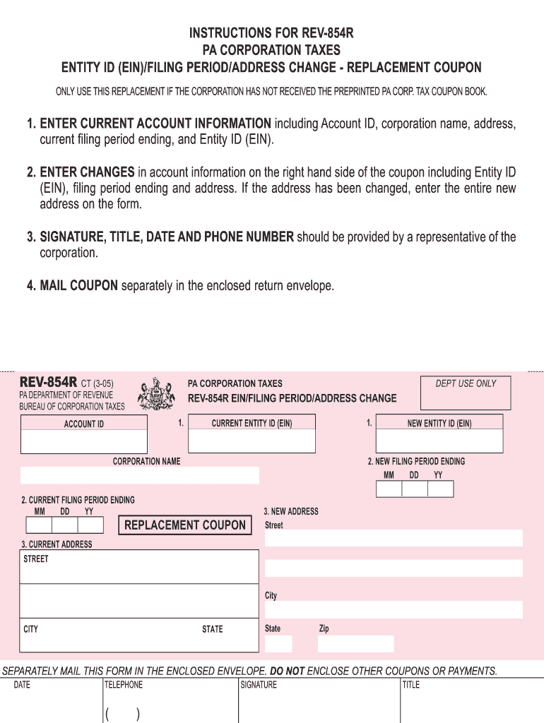  Ein Change of Address Form 2005-2023
