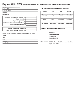 City of Dayton Tax Forms