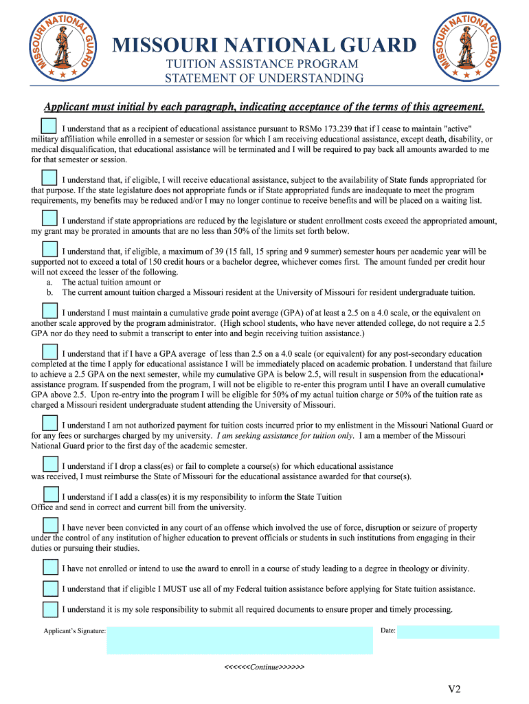 Tuition Assistance Application Form