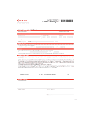 Funds Transfer Cancellation Request Form OCBC Bank