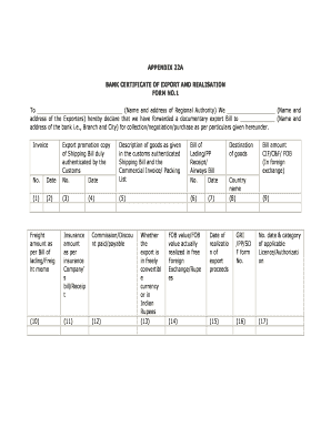 Appendix 22a  Form