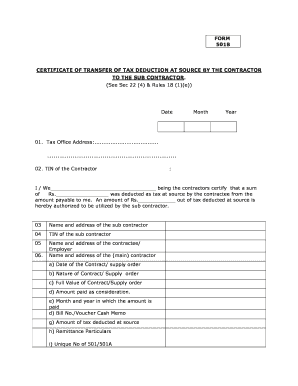 501b  Form