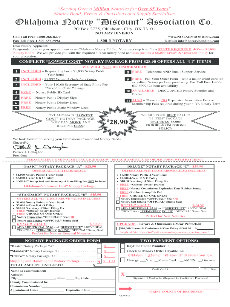  Oklahoma Notary Public 2007-2024