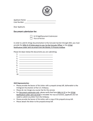 221g Document Submission Email  Form