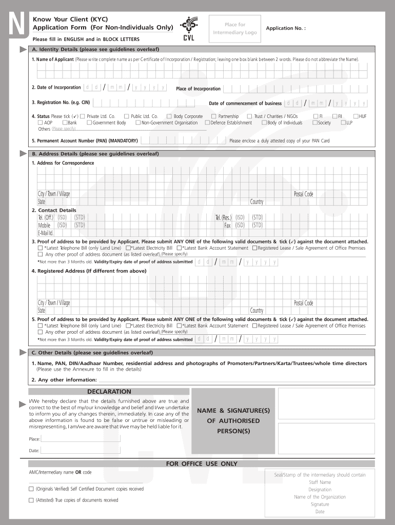 Kyc Form Download - Fill Out and Sign Printable PDF Template | signNow