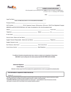 Fedex Job Application Form