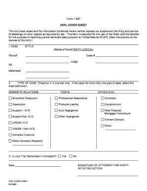 Form 1 Pasco County Clerk