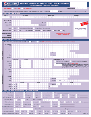 Hdfc Zero Balance Account Opening Online  Form