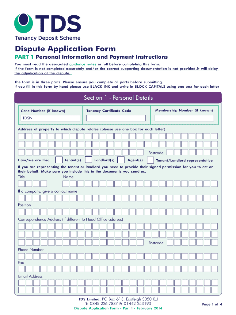  Tsb Dispute Transaction Form 2014-2024