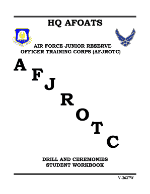 Afjrotc Drill and Ceremonies Student Workbook Answer Key  Form