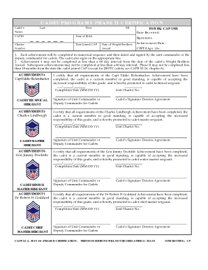 CAPF 52 2 Civil Air Patrol  Form