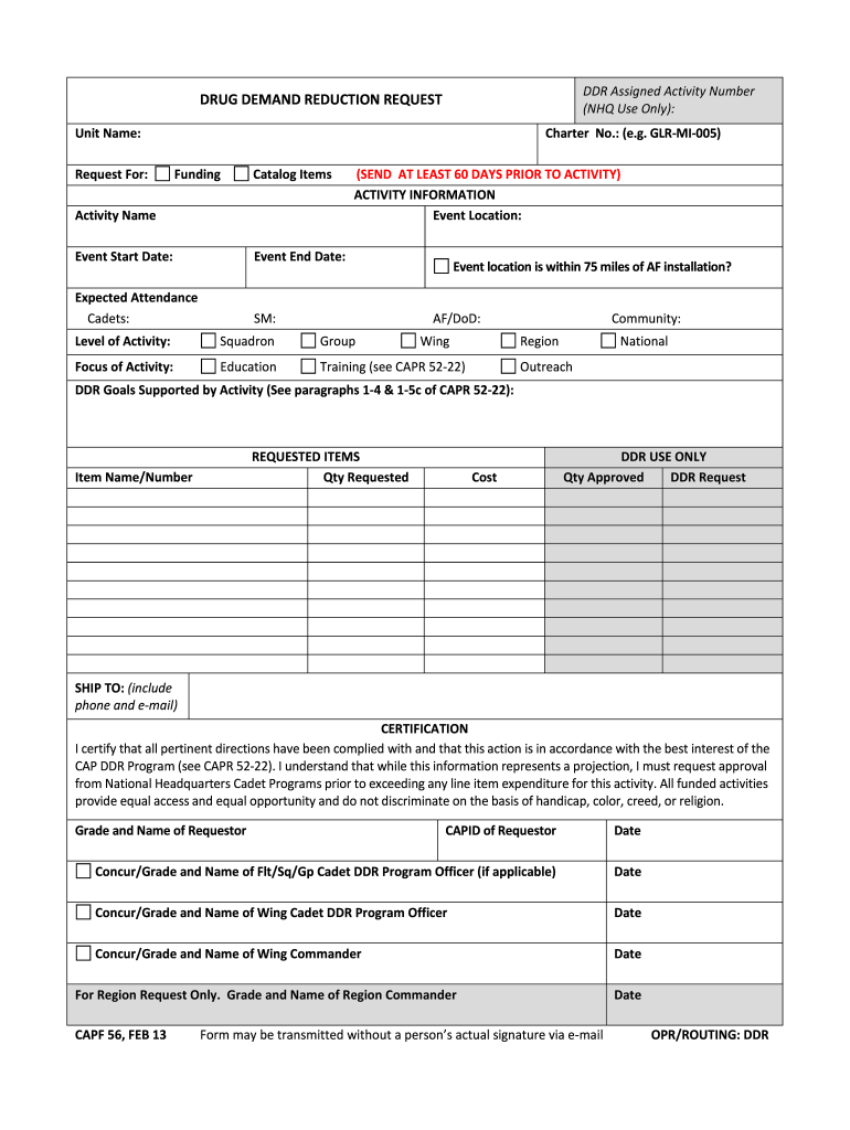 Capf 56  Form