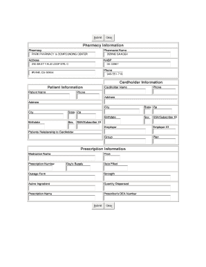 Universal Claim Form Pharmacy PDF