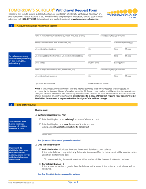  Tomorrow&#039;s Scholar Forms 2012