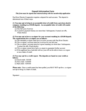 Pea River Electric Application  Form