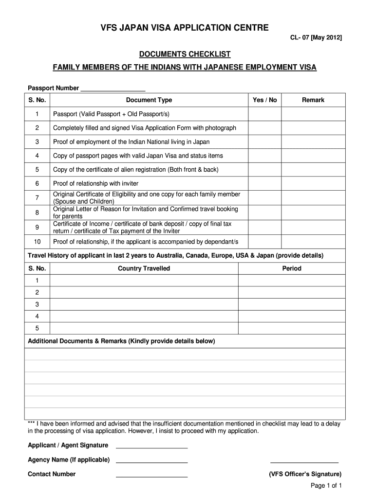 Vfs Global Payment Receipt  Form