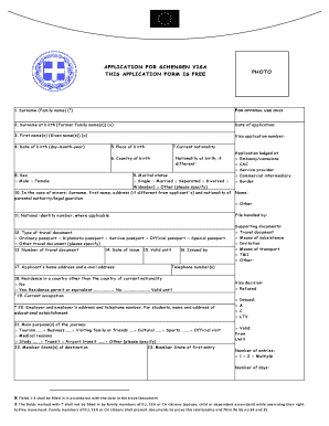 APPLICATION for SCHENGEN VISA THIS VFS Global  Form