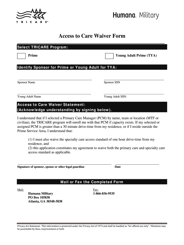 Tricare Non Covered Services Waiver Form