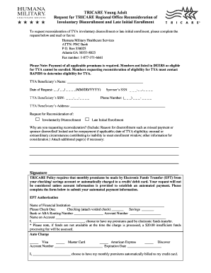 Tricare Reconsideration Cover Sheet  Form