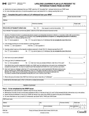 Lifelong Learning Plan Form