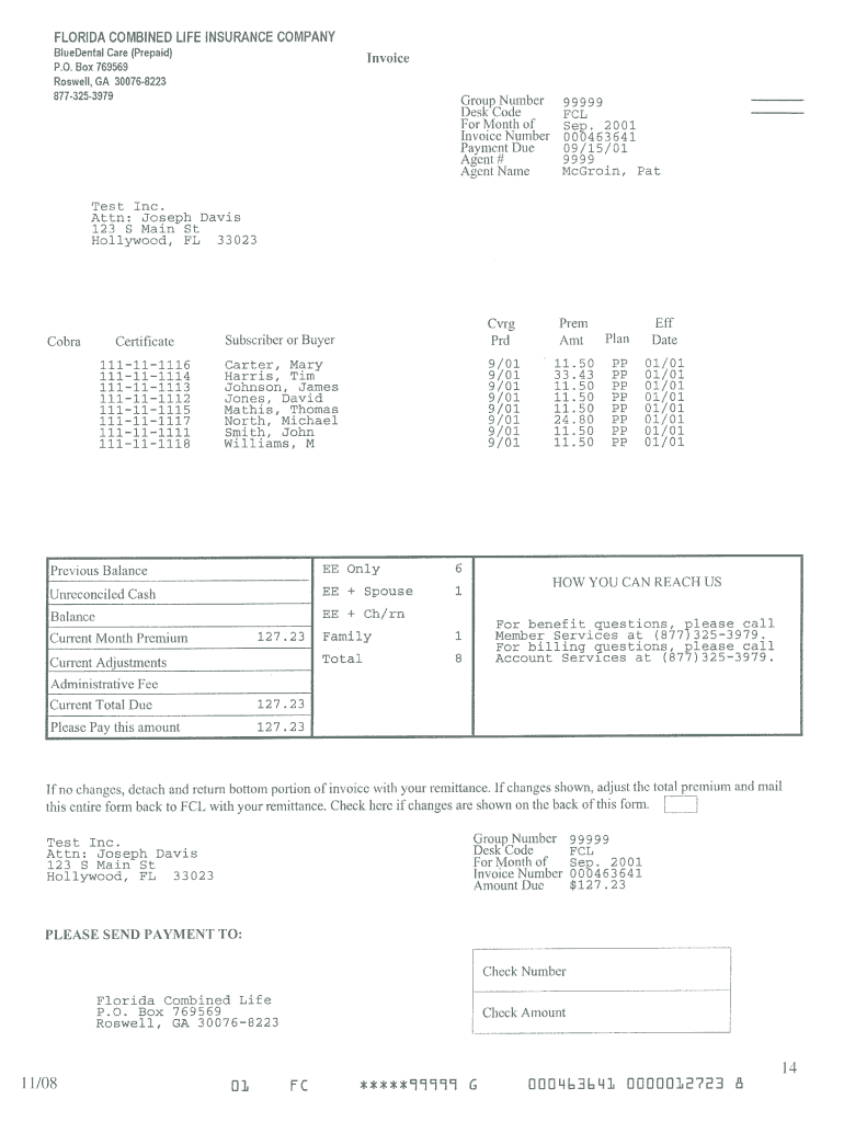 Blue Dental Choice Q Plan for Children Florida Blue Dental  Form