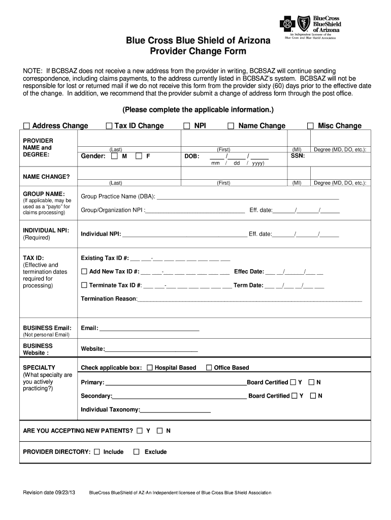 Bcbsaz Contract Application Submitter Form