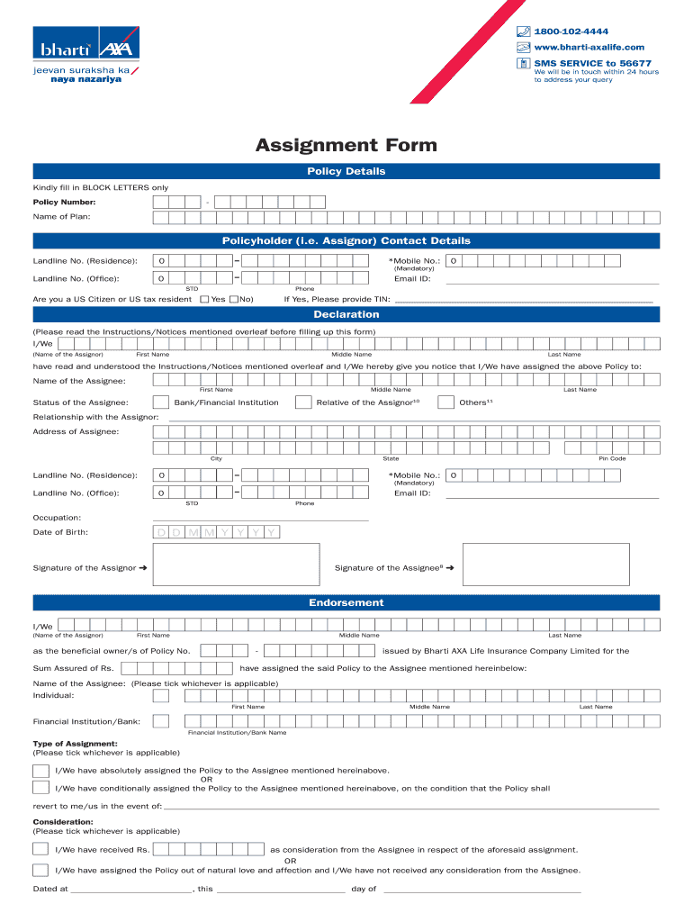 Bharti Axa Claim Form